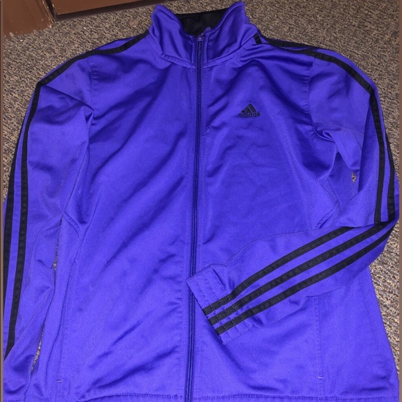 Adidas Purple Zip Up Jacket - Picture 1 of 1